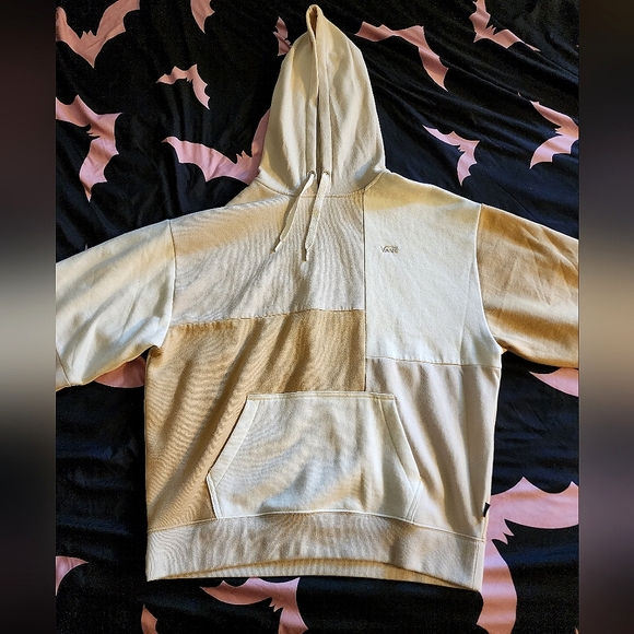 Small men's tan patch Vans hoodie - Picture 1 of 5